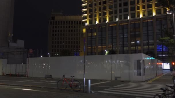 Tokyo Midtown Hibiya Japonia Widok Nocny — Wideo stockowe