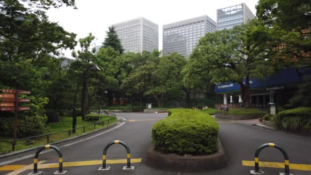 Hibiya Park Japan Landschaft Von Tokio — Stockvideo