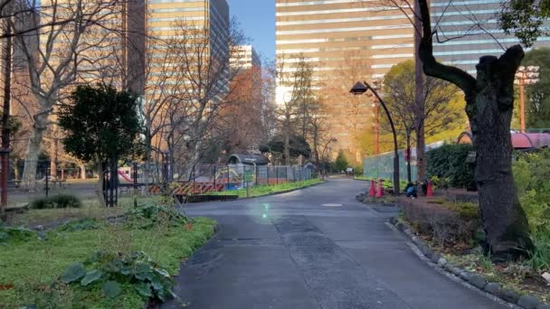 Hibiya Park Japan Tokyo Landscape — Stock Video