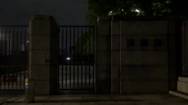 Japon Parlamentosu Ulusal Senato Binası Gece Görüşü