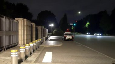 Japon Parlamentosu Ulusal Senato Binası Gece Görüşü