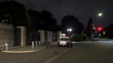 Japon Parlamentosu Ulusal Senato Binası Gece Görüşü