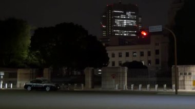 Japon Parlamentosu Ulusal Senato Binası Gece Görüşü