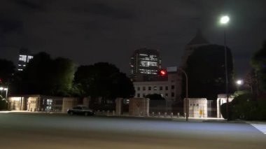 Japon Parlamentosu Ulusal Senato Binası Gece Görüşü