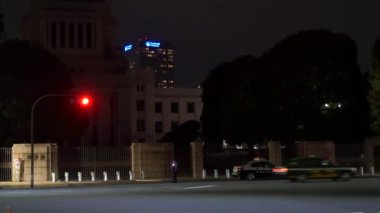 Japon Parlamentosu Ulusal Senato Binası Gece Görüşü
