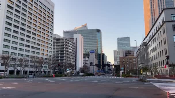 Kasumigaseki Japánban Tokiói Táj — Stock videók