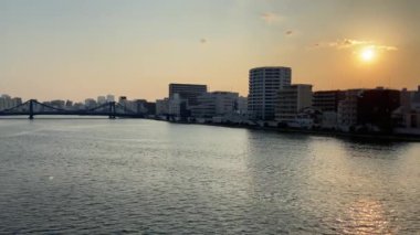 Tokyo 'nun Sumida Nehri manzarası