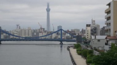 Tokyo 'nun Sumida Nehri manzarası
