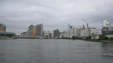 Tokyo 'nun Sumida Nehri manzarası