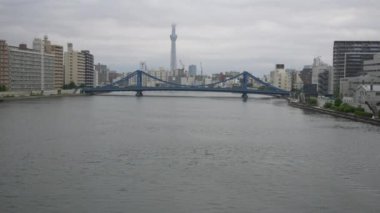 Tokyo 'nun Sumida Nehri manzarası