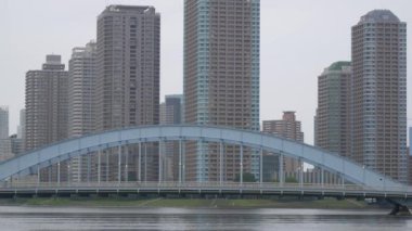 Tokyo 'nun Sumida Nehri manzarası
