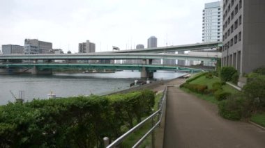 Tokyo 'nun Sumida Nehri manzarası
