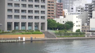 Tokyo 'nun Sumida Nehri manzarası