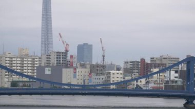 Tokyo 'nun Sumida Nehri manzarası
