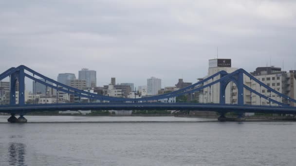 Río Sumida Paisaje Del Tokio — Vídeos de Stock