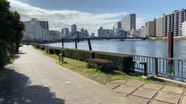 Tokyo Sumida Nehri Peyzajı