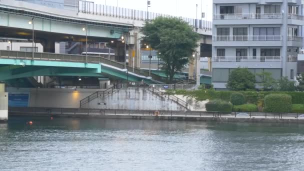 Tóquio Sumida River Paisagem — Vídeo de Stock