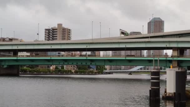 Tóquio Sumida River Paisagem — Vídeo de Stock