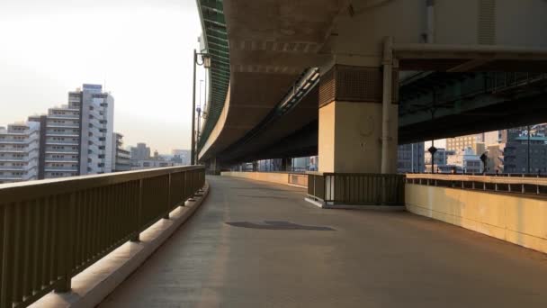 Tóquio Sumida River Paisagem — Vídeo de Stock