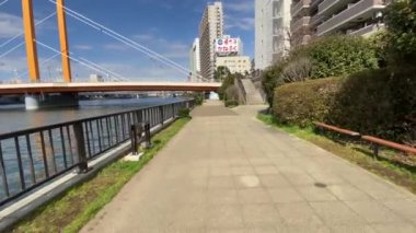 Tokyo Sumida Nehri Peyzajı
