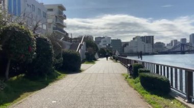 Tokyo Sumida Nehri Peyzajı