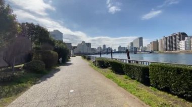 Tokyo Sumida Nehri Peyzajı