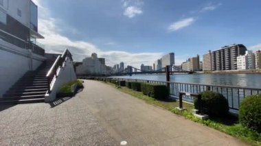 Tokyo Sumida Nehri Peyzajı