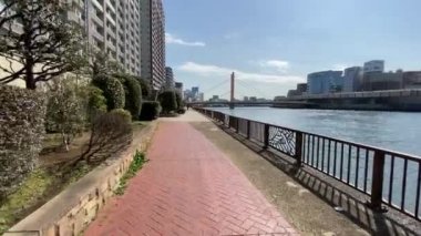 Tokyo Sumida Nehri Peyzajı