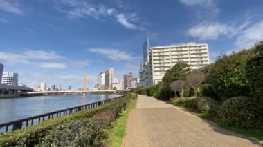 Tokyo Sumida Nehri Peyzajı