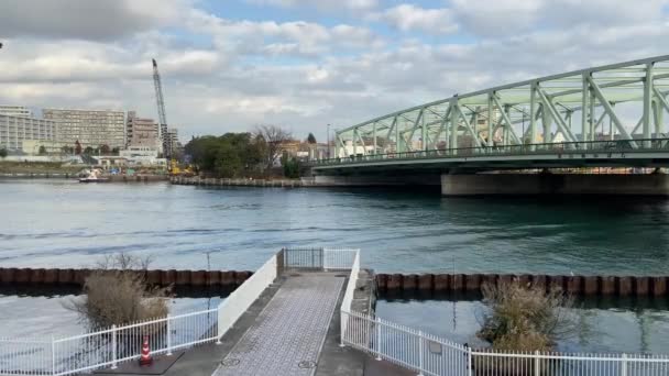 Tóquio Sumida River Paisagem — Vídeo de Stock