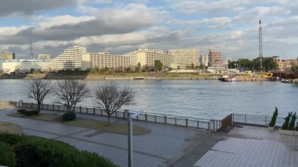 Tóquio Sumida River Paisagem — Vídeo de Stock