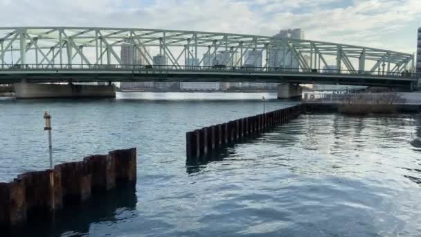 Tóquio Sumida River Paisagem — Vídeo de Stock