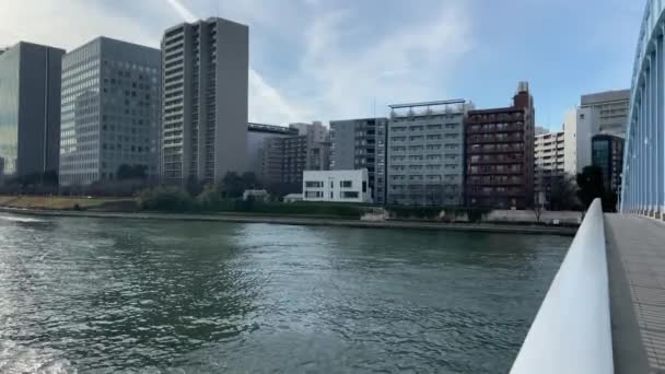 东京苏美达河景观 — 图库视频影像