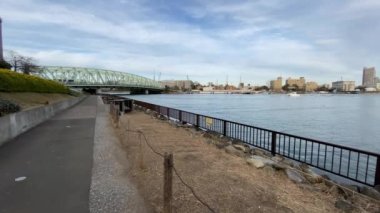 Tokyo Sumida Nehri Peyzajı