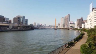 Tokyo Sumida Nehri Peyzajı