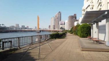 Tokyo Sumida Nehri Peyzajı