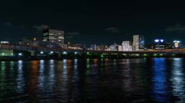 Tokyo Sumida Nehri Gece Manzarası