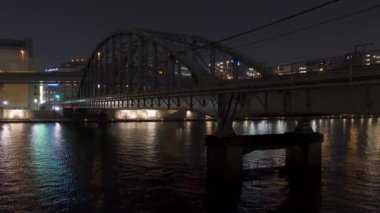Tokyo Sumida Nehri Gece Manzarası