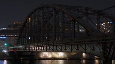 Tokyo Sumida Nehri Gece Manzarası