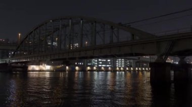 Tokyo Sumida Nehri Gece Manzarası