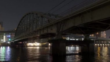 Tokyo Sumida Nehri Gece Manzarası