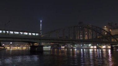 Tokyo Sumida Nehri Gece Manzarası