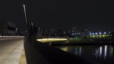 Tokyo Sumida Nehri Gece Manzarası