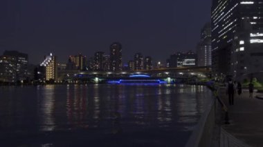 Tokyo Sumida Nehri Gece Manzarası