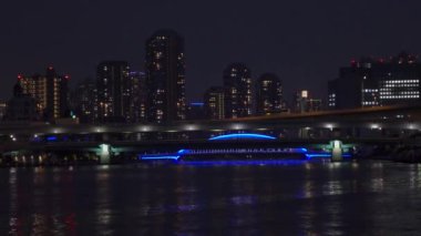 Tokyo Sumida Nehri Gece Manzarası