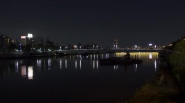Tokyo Sumida Nehri Gece Manzarası
