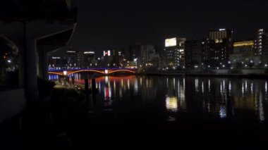 Tokyo Sumida Nehri Gece Manzarası