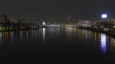 Tokyo Sumida Nehri Gece Manzarası