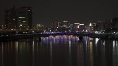 Tokyo Sumida Nehri Gece Manzarası