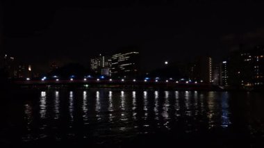 Tokyo Sumida Nehri Gece Manzarası